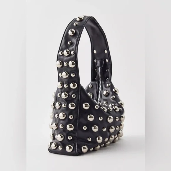 Via Moda Studded Women's Bag- BRAND NEW SEALED IN MANUFACTURING PKG - Picture 3 of 3